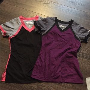 Grey’s Anatomy pink and black scrub top size xxs.